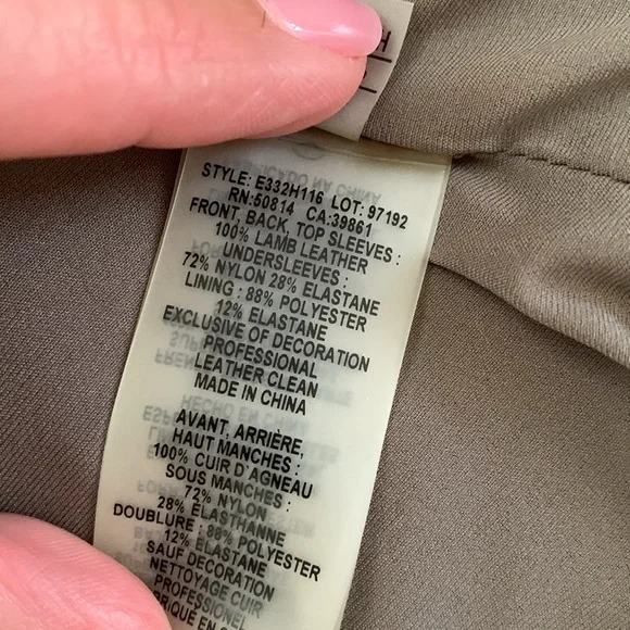 Elie Tahari Lamb Leather Fringe cropped sexy jacket tan brown S $398 gorgeous - Picture 9 of 10